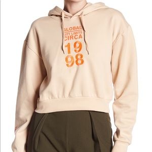 Topshop Cropped Hoodie
